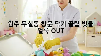✨원주 무실동✨ 창문 닦기 꿀팁🍯: 빗물 얼룩 OUT!