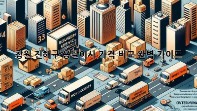 창원 진해구 용달이사 가격 비교 완벽 가이드!